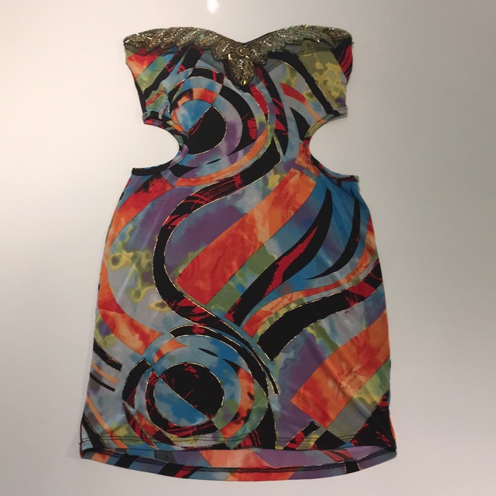 Trac Multicolored Mini Dress Size S